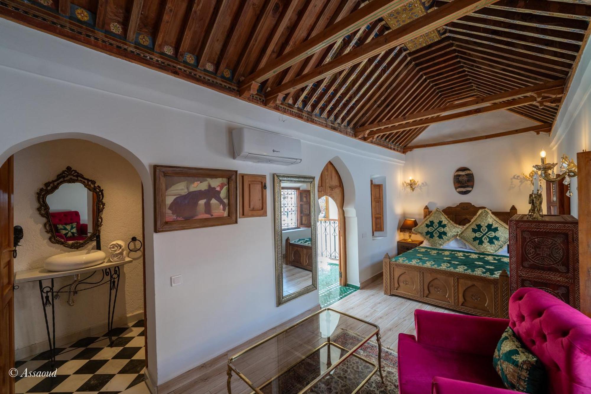 Riad Lella Chama Chefchaouen Bagian luar foto