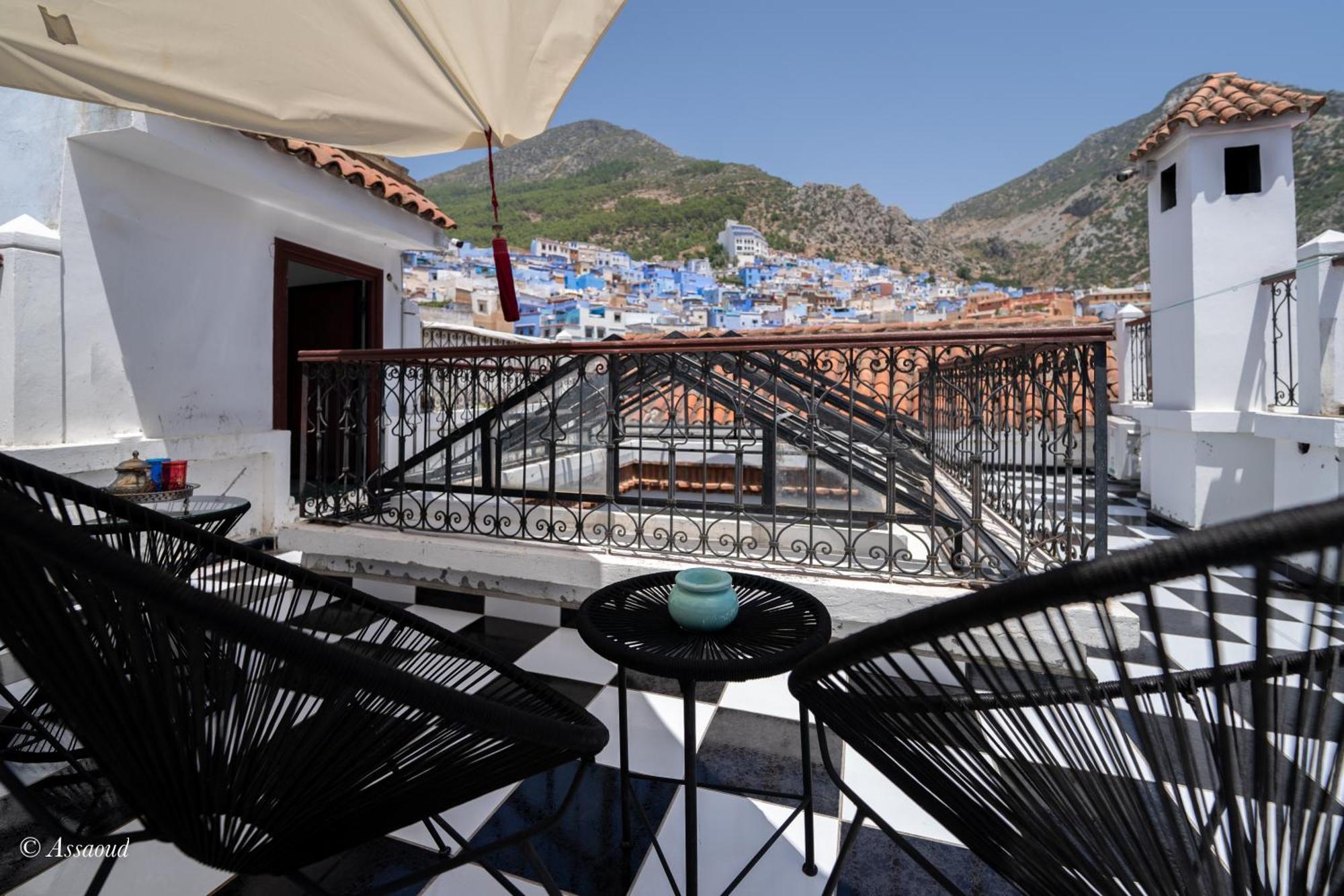 Riad Lella Chama Chefchaouen Bagian luar foto